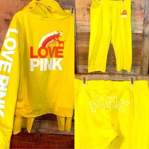 💖💛 Victoria's Secret PINK Yellow Vintage Sweatsuit